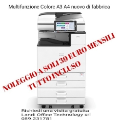promozione Noleggio Multifunzione colore Ricoh 39 euro